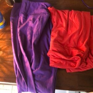 Lu la roe leggings both for 10